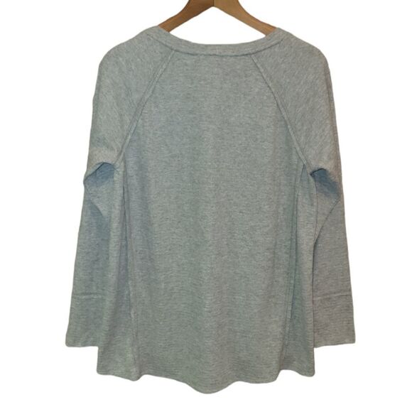 NWT Wildfox Womens Haley Brushed Long Sleeve Top - Heather Grey S - Picture 6 of 12
